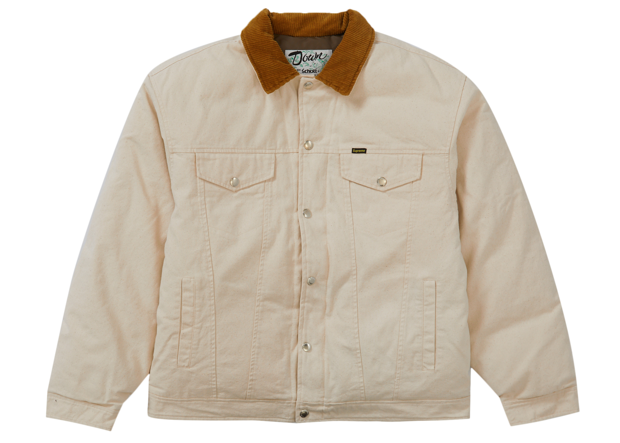 Supreme Schott Canvas Down Trucker Jacket Naturalを購入 - Novelship