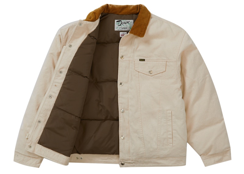 Order シュプリーム Schott キャンバスダウンJKT (ナチュラル)
