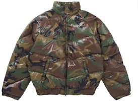 Supreme Schott Glossy Lightweight Down Puffer Jacket Woodland Camo Supreme Schott Glossy Lightweight Down Puffer Jacket Woodland Camo