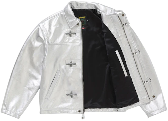 Supreme Schott 银色皮革夹克 Order Supreme Schott 银色皮革夹克