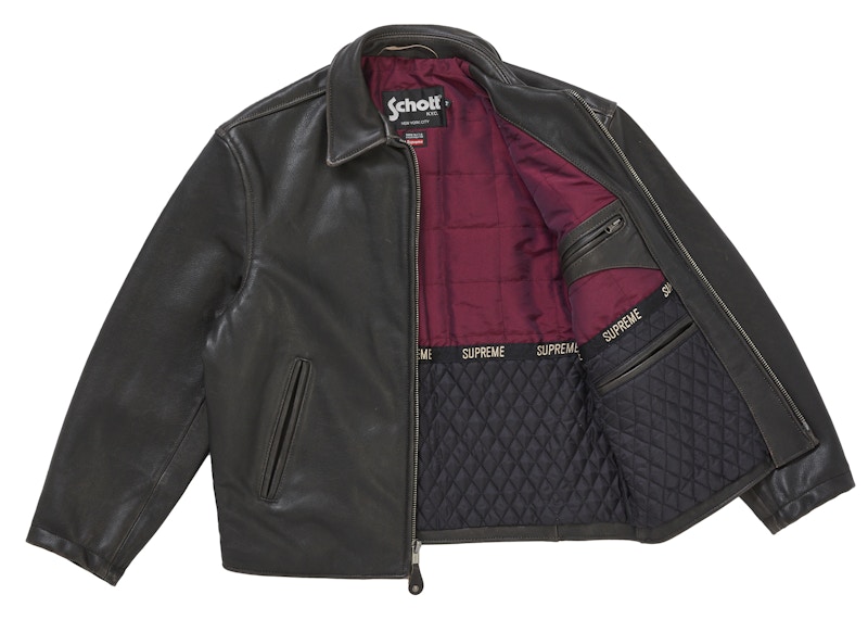 Order シュプリーム ショット レザー レーサージャケット (FW25) ブラック