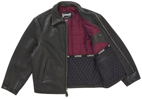 シュプリーム ショット レザー レーサージャケット (FW25) ブラック Order シュプリーム ショット レザー レーサージャケット (FW25) ブラック