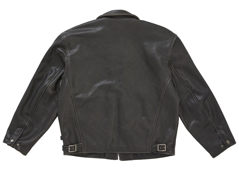 Lookbook シュプリーム ショット レザー レーサージャケット (FW25) ブラック