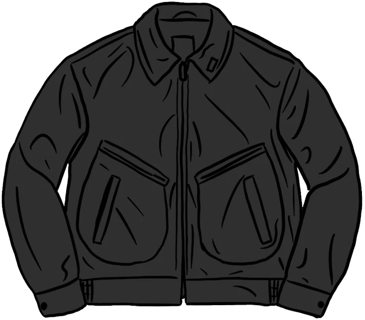 supreme-schott-leather-work-jacket-ss-21-black