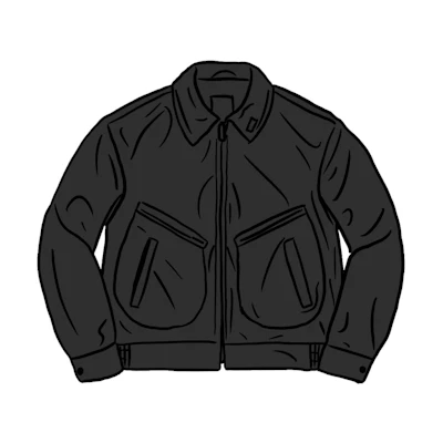 Supreme Schott Leather Work Jacket (SS21) Black