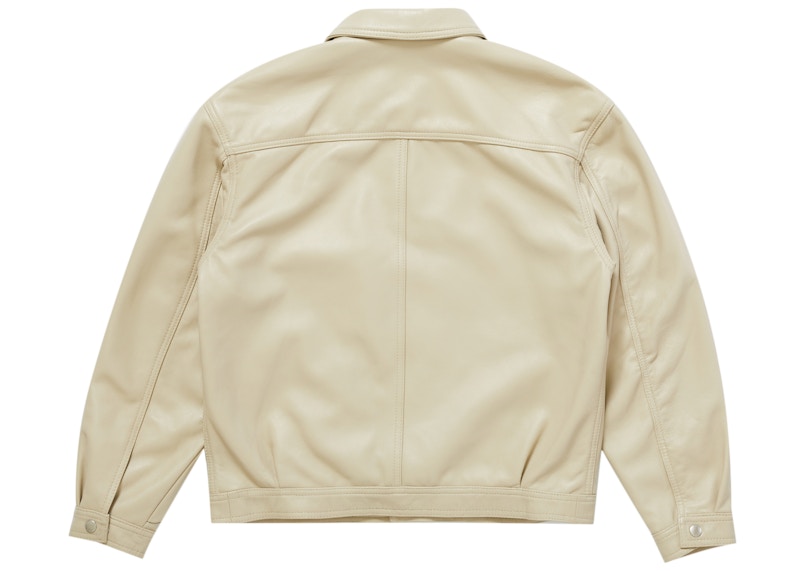 Supreme Schott Leather Work Jacket Tan 圖 3