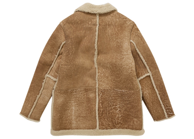 Lookbook Supreme Schott Shearling Coat Tan Jaket Bulu Perangai Tan