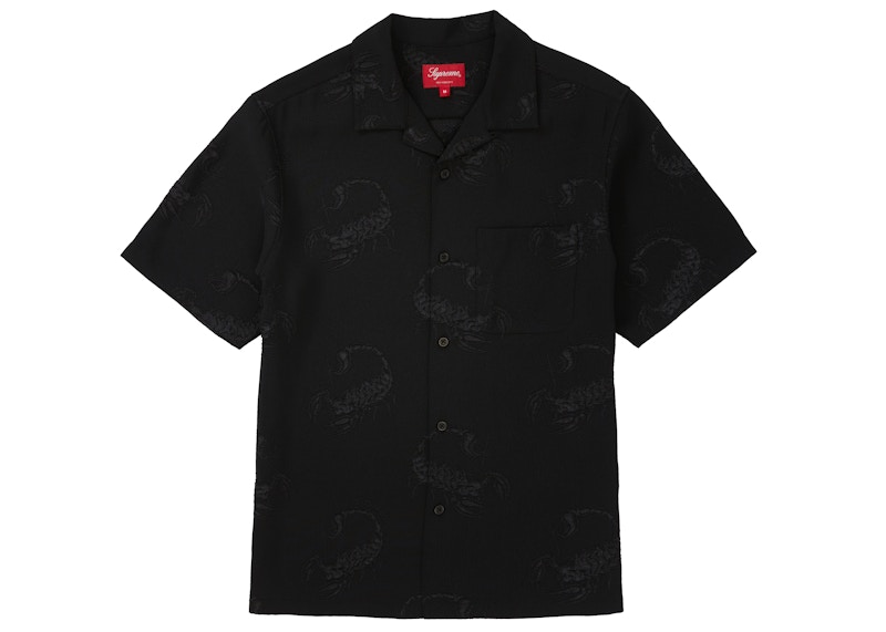 Supreme Scorpion Jacquard S/S Shirt Black