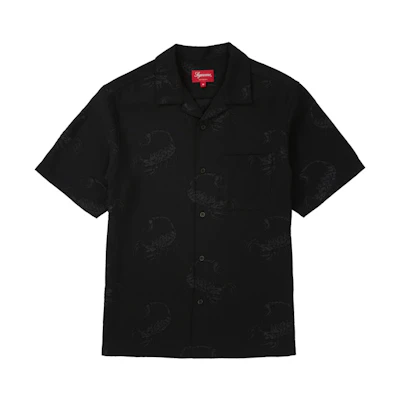 Supreme Scorpion Jacquard S/S Shirt Black
