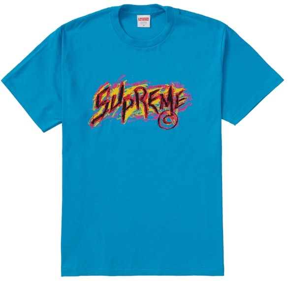 supreme-scratch-tee-bright-blue