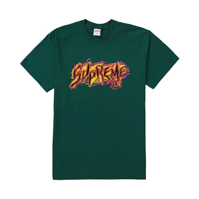 Supreme Scratch Tee Dark Green