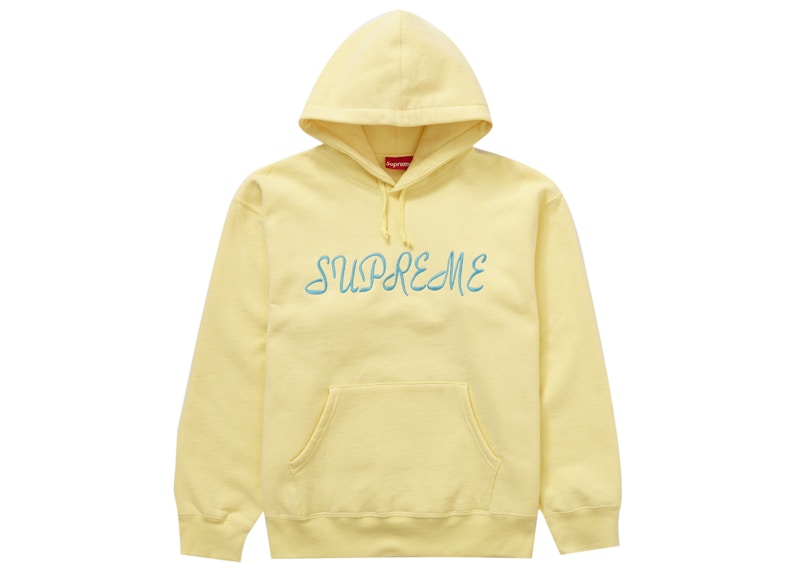 Buy Supreme 字母连帽卫衣 浅黄色