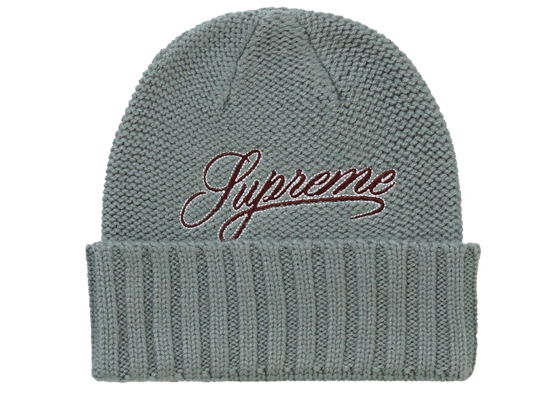 Supreme Script Logo Beanie Olive