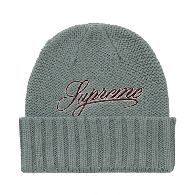 Supreme Script Logo Beanie Olive