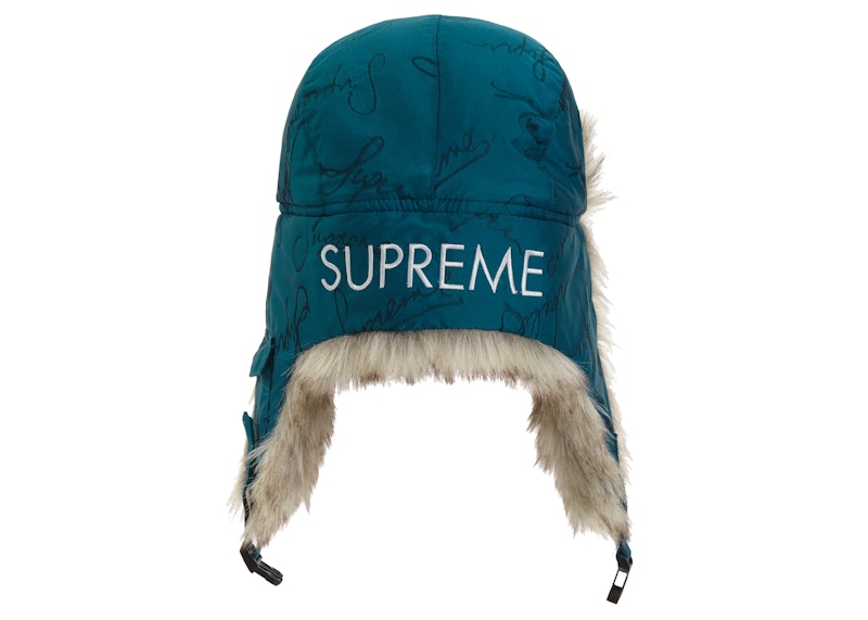 Buy Supreme 字体标志军帽 亮青色