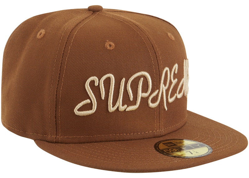 Order 슈프림 스크립트 뉴에라 라이트 브라운 SUP-SNE-C-BW