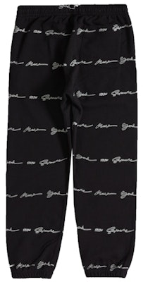 Supreme Script Stripe Sweatpant Black Order Supreme Script Stripe Sweatpant Black