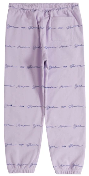 supreme-script-stripe-sweatpant-pale-purple