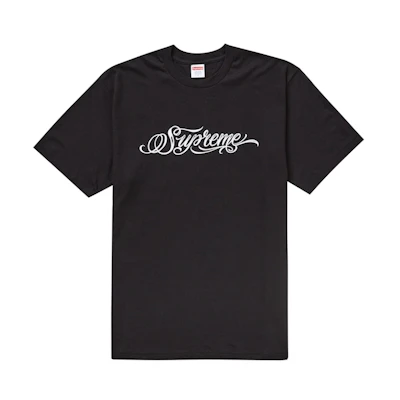 Supreme Script Tee Black