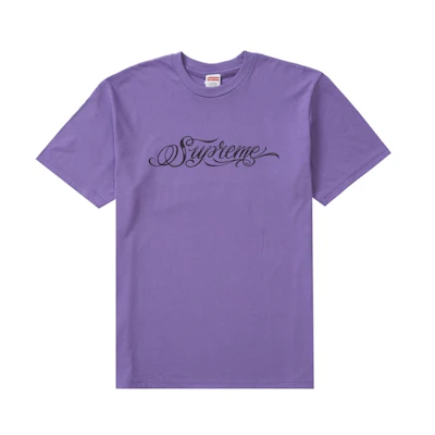 Supreme Script Tee Purple