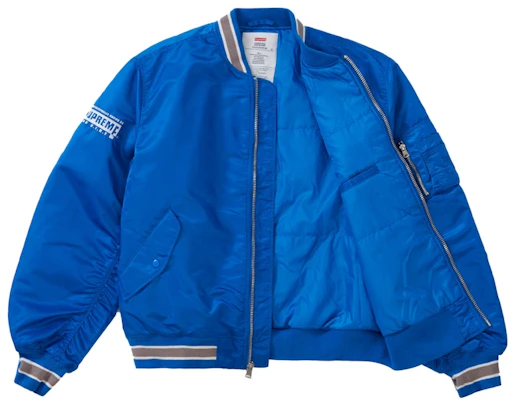 Jaket Supreme Second To None MA-1 'Biru' Order Jaket Supreme Second To None MA-1 'Biru'