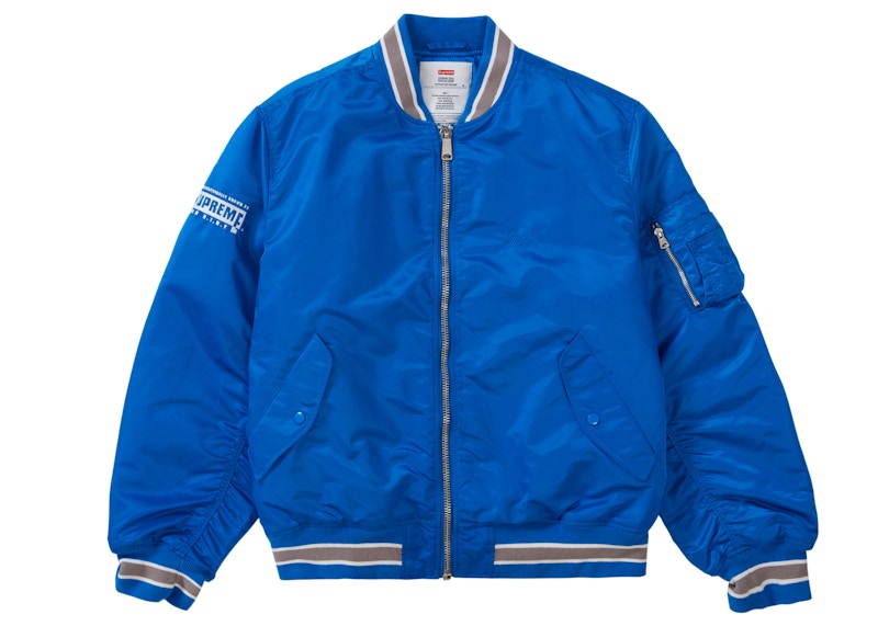 Lookbook Jaket Supreme Second To None MA-1 'Biru'