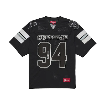 Supreme Sequin Football Jersey Black