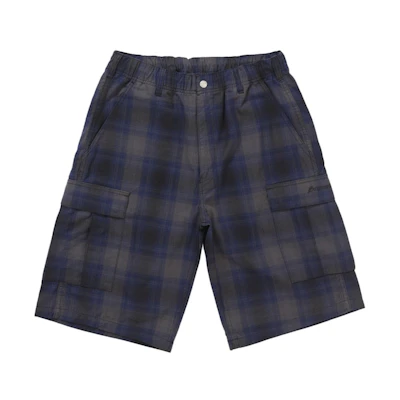 Supreme Shadow Plaid Cargo Short Navy