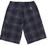 Order Supreme Shadow Plaid Cargo Short Navy