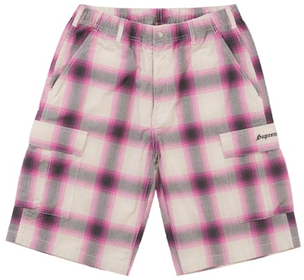 Supreme Pantalón Corto Cargo Cuadros Sombra Rosa. Buy Supreme Pantalón Corto Cargo Cuadros Sombra Rosa.