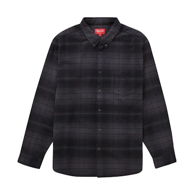 Supreme Shadow Plaid Flannel Shirt (SS23) Black
