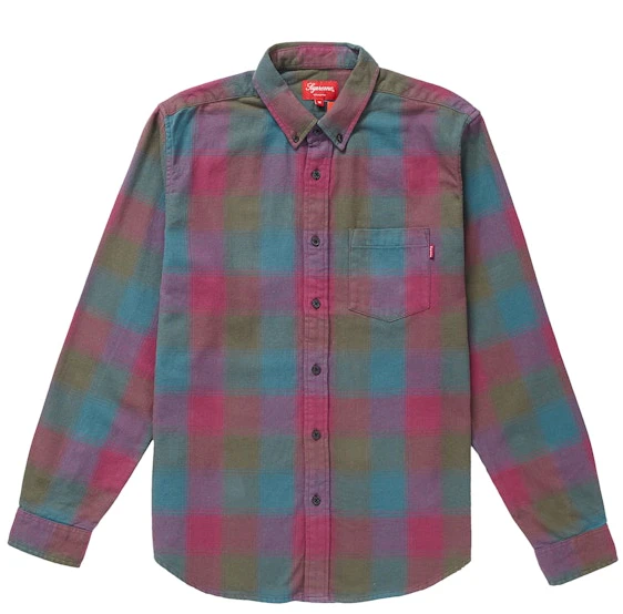 supreme-shadow-plaid-flannel-shirt-dark-magenta