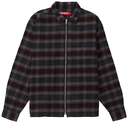 슈프림 쉐도우 플래드 플란넬 집업 셔츠 블랙 (SS24) Buy 슈프림 쉐도우 플래드 플란넬 집업 셔츠 블랙 (SS24)