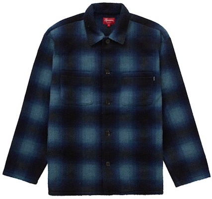 Supreme Kemeja Fleece Kotak-kotak Bayangan Biru Buy Supreme Kemeja Fleece Kotak-kotak Bayangan Biru
