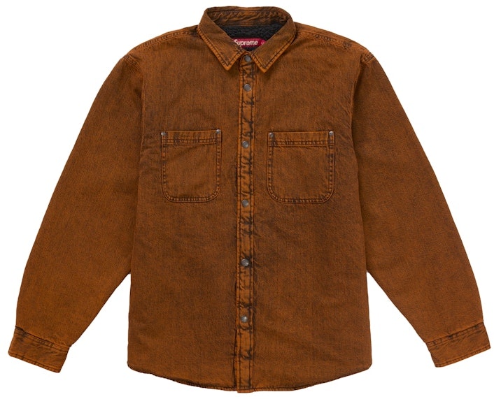 supreme-shearling-lined-denim-work-shirt-overdyed-orange