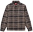 Buy Supreme Shearling Lined Flannel Shirt Black