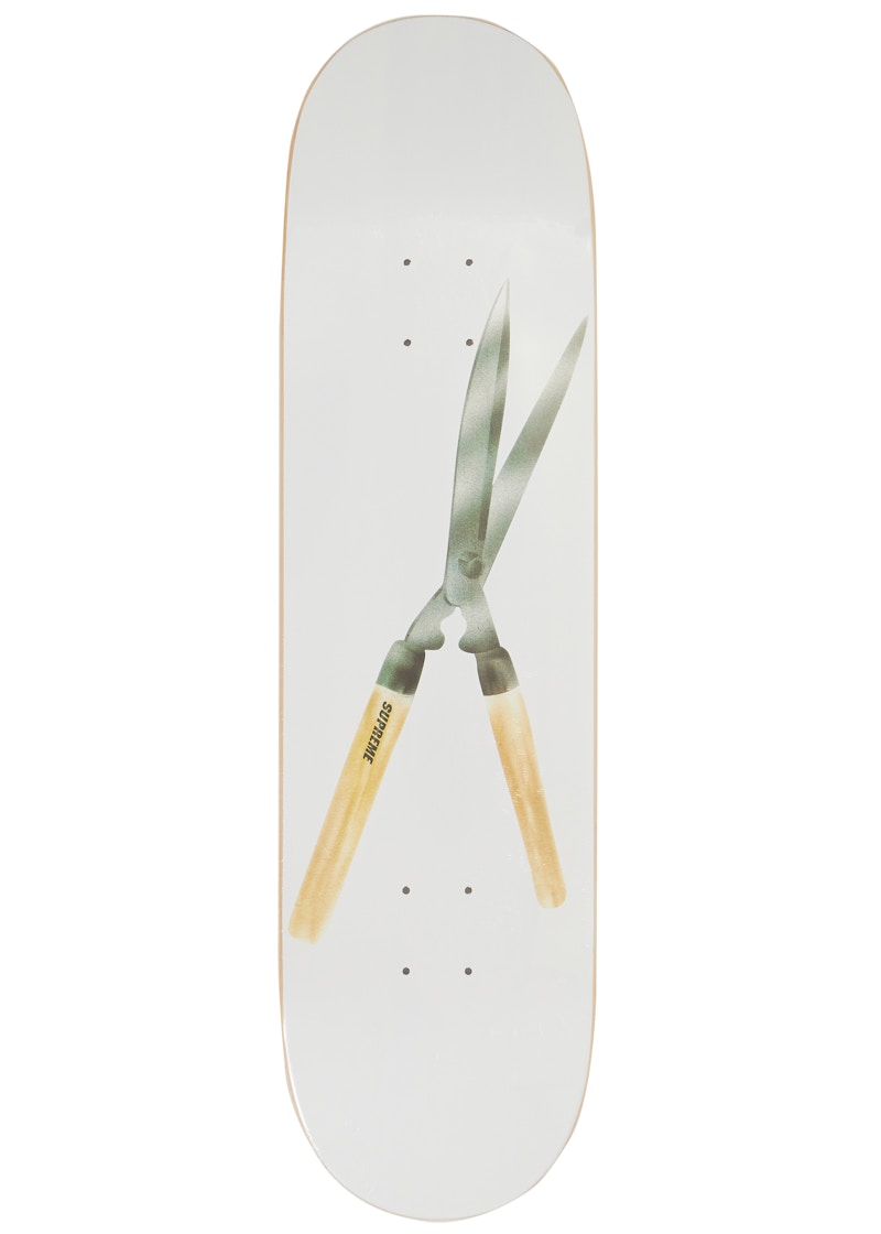 Supreme Shears Skateboard Deck White