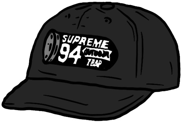 Supreme Shell Patch 6-Panel Black Buy Supreme Shell Patch 6-Panel Black