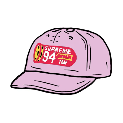 Supreme Shell Patch 6-Panel Light Purple