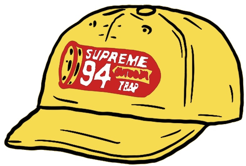 supreme-shell-patch-6-panel-lime