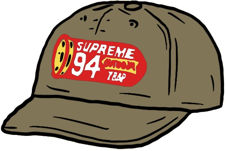 supreme-shell-patch-6-panel-olive