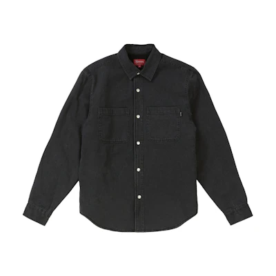 Supreme Sherpa Lined Denim Shirt Black