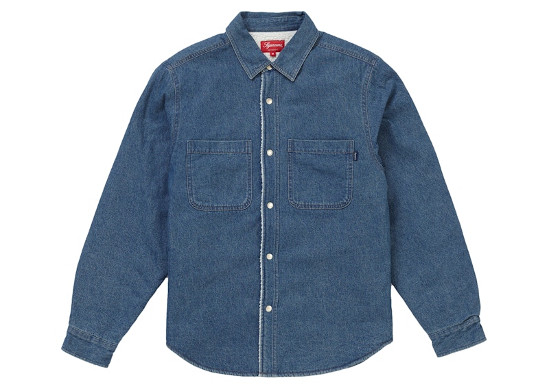 トップス Supreme Arc Jacquard Denim Shirt Blue Supreme Arc Jacquard Denim Shirt (SS22) - $148