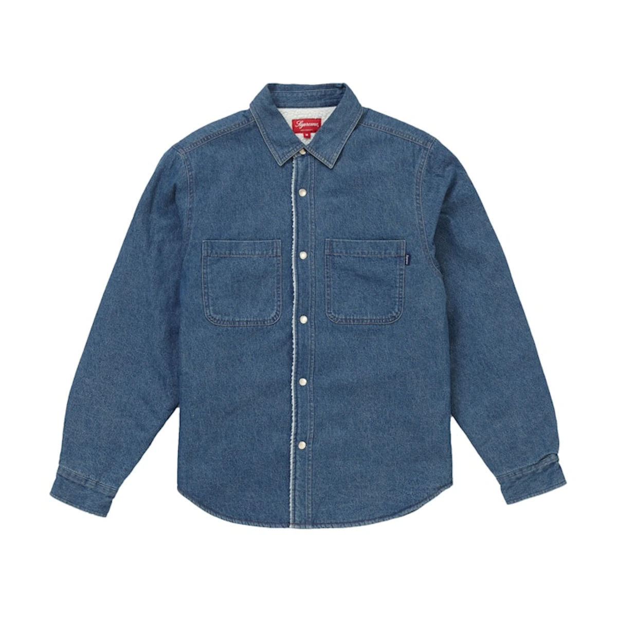 Buy Supreme Sherpa Lined Denim Shirt Blue - Novelship Buy Supreme Sherpa Lined Denim Shirt Blue - Novelship