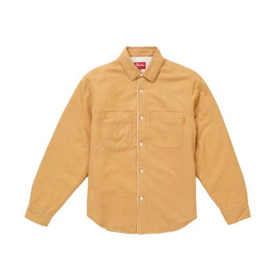 Supreme Sherpa Lined Denim Shirt Gold