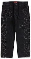 Supreme Shibori Loose Fit Jean Black Supreme Shibori Loose Fit Jean Black