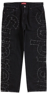 Supreme Shibori Loose Fit Jean Black Buy Supreme Shibori Loose Fit Jean Black