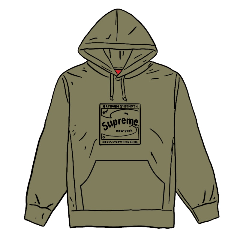 トップス Supreme Laser Cut S Logo Light Olive XL Buy Supreme Laser Cut S Logo Hooded Sweatshirt Light Olive - Novelship