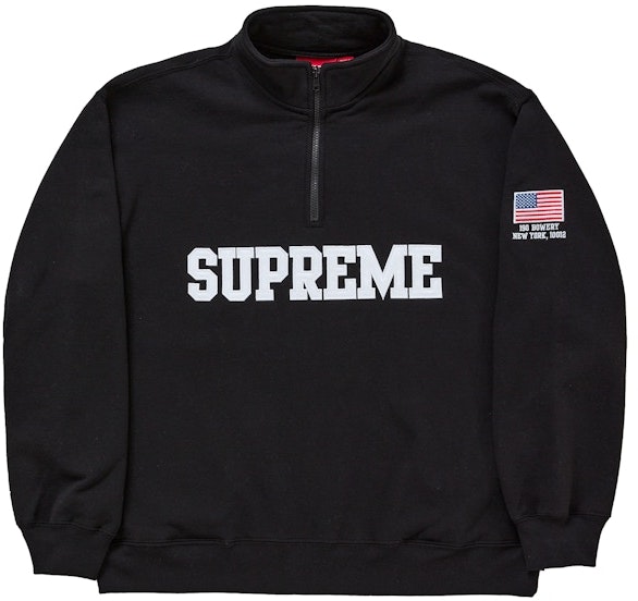 supreme-shop-flag-half-zip-pullover-black