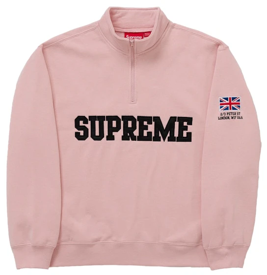 supreme-shop-flag-half-zip-pullover-peach